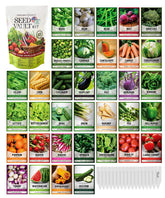 Gardeners Basics survival seeds packaging highlights compact, long-storeable seeds for home emergency planning