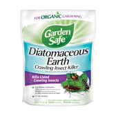 Garden Safe 4lb bag of diatomaceous earth for organic pest control.