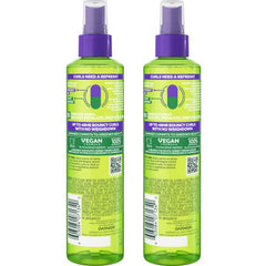 Garnier Fructis Curl Refresher mist applied to damp hair defining curls