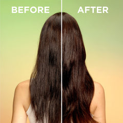 Garnier Fructis Grow Strong leave-in treatment bottle for 10-in-1 benefits.