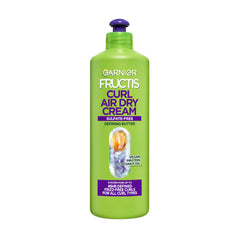 Garnier Fructis Curl Nourish Air Dry Cream close-up bottle focusing on moisture for all curls