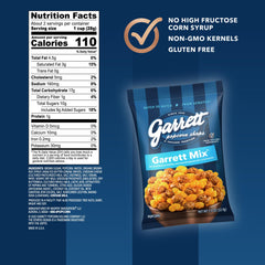 Garrett Popcorn cheese caramel snack on the go suits busy days.