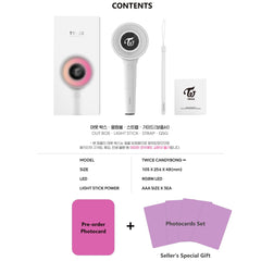 GASHINA STORY Twice Candybong Infinity Ver3 LED mode switch for color changes.
