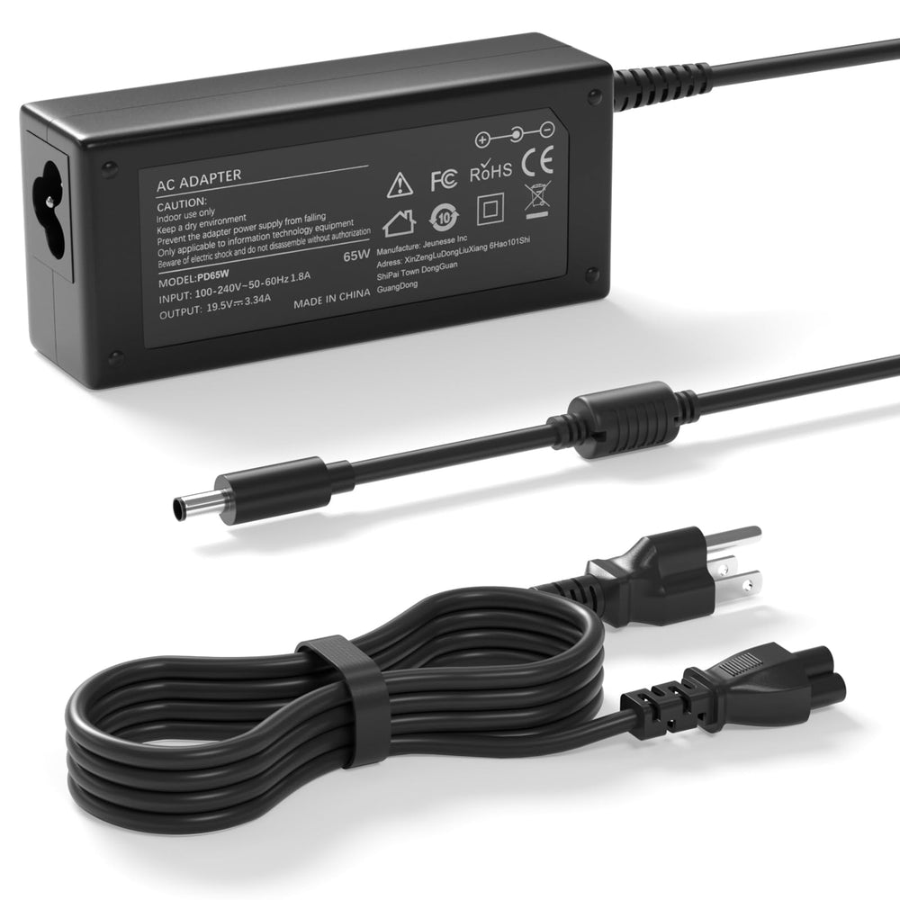 Gasmocs 65W Inspiron charger front view with compact power delivery