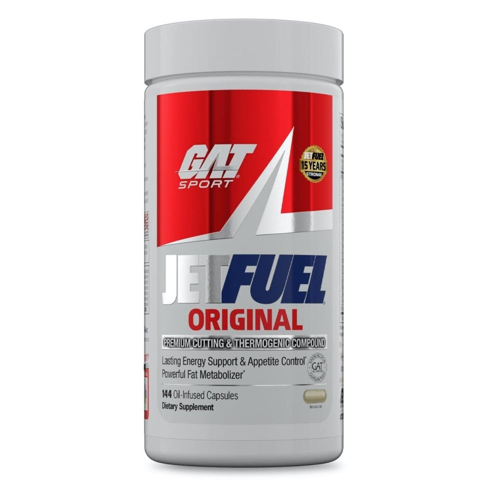GAT SPORT JetFuel Original bottle front view highlighting energy support and branding
