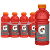 Gatorade Fruit Punch 20 oz bottle ready for hydration during workouts.