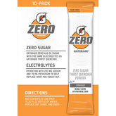 Gatorade G Zero orange powder packaging showing a 10-pack for on-the-go hydration.