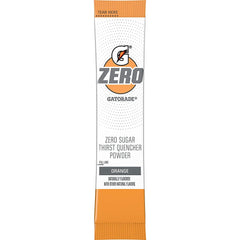 Prepared G Zero orange drink in a 20 oz glass for hydration.