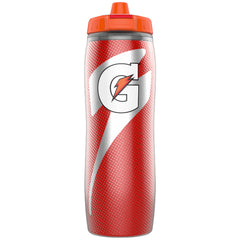 Gatorade insulated squeeze bottle red 30oz showing double-wall insulation for cold drinks.
