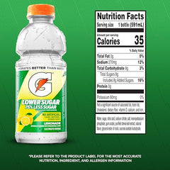 Pouring Gatorade Lower Sugar Lemonade illustrates hydration during workouts.
