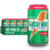 Gatorade Thirst Quencher Fruit Punch cans in a pack, ideal for on-the-go hydration