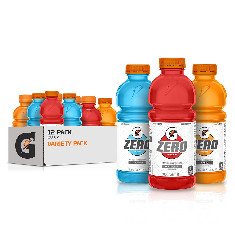 Gatorade G Zero fruit punch 20oz bottle for on-the-go hydration