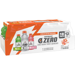 Gatorade G Zero Glacier Cherry bottle for zero-sugar hydration during workouts.