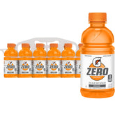 Gatorade Zero Sugar Orange 12oz bottle for on-the-go hydration.