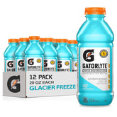 Gatorlyte Glacier Freeze 12-pack bottles for rapid hydration on the go