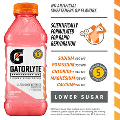Gatorlyte pour reveals a refreshing Strawberry Kiwi drink.
