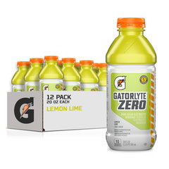 Gatorlyte Zero Lemon Lime bottle for quick on-the-go hydration.