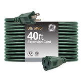 GE outdoor extension cord 40 ft with grounded outlet for lawn equipment