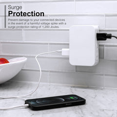 GE Pro wall tap design saves space and reduces clutter.
