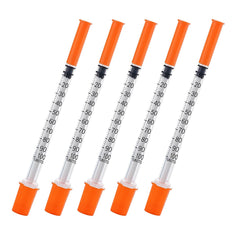 Geeddah 100-pack 1ml syringe with needle — convenient bulk packaging for laboratories.