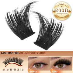 Geeneiya 10–18mm lash lengths enable customizable natural or mega volume looks.