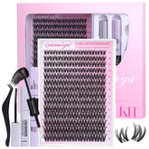 Geeneiya Flora Lashes Clusters Kit overview for quick, beginner-friendly lash styling.