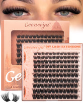 Geeneiya fluffy lash clusters 8-16mm for natural-looking volume daily glam