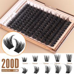 Geeneiya new design 200D clusters create dense, easy application.