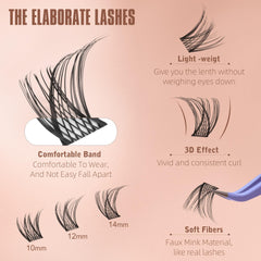 Geeneiya seamless-fit lashes blend with natural lashes for comfortable wear.