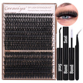 Geeneiya Volume Lash Clusters Kit contents for easy at-home application