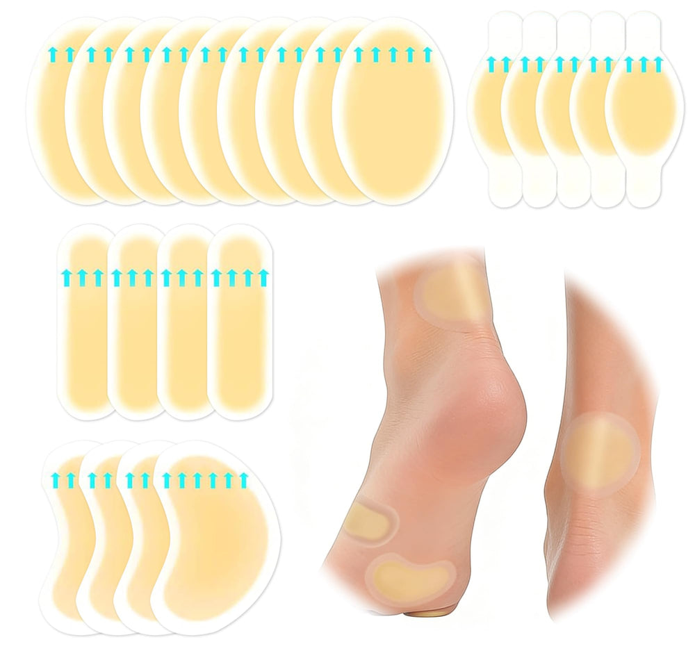 GEHENG blister bandages packaging shows 22 pieces for daily foot protection