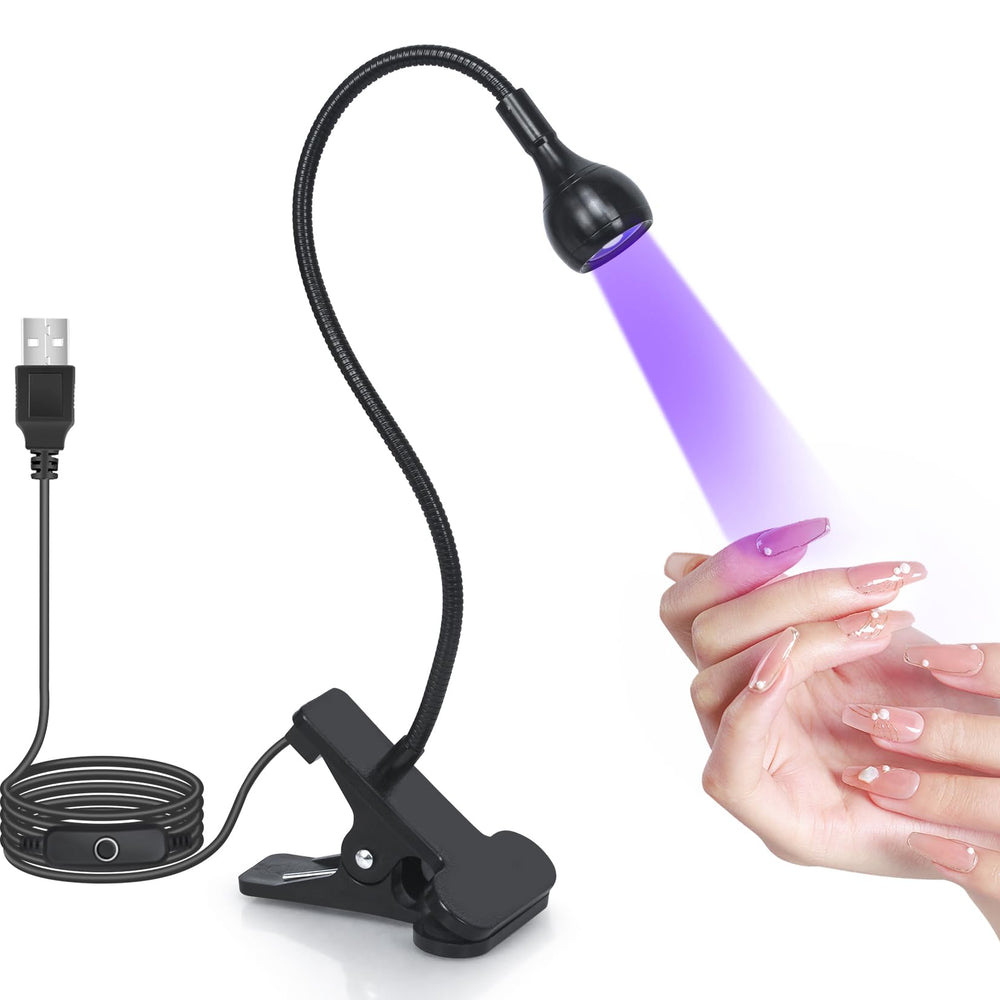 Geisofu UV Nail Lamp with gooseneck angle for precise gel curing.
