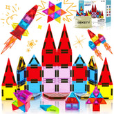 GEKETY mini magnetic tiles travel box for on-the-go creative play.