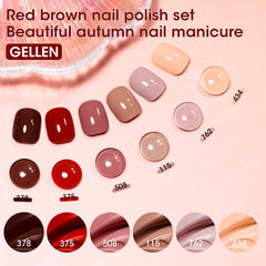 GELLEN wide flat brush enables precise, streak-free application.