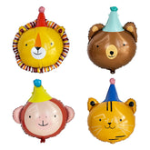 GELOBO lion head foil balloon for a bold birthday centerpiece.