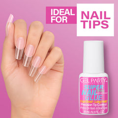 GEL PARTY instant nail repair seals cracks without visible residue.