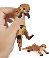 GemmiCho sea otter toy offers a 5.7-inch poseable figure for desk-focused play and calm breaks.