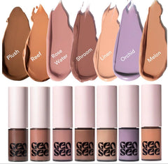 Gen See Plush swatch reveals versatile tones for eyes and lips.