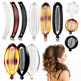 Generic Banana Clips in multiple colors ready for retro styling.