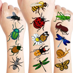 Generic Bug Tattoos bee sheet for kids, ideal party favors and classroom crafts.