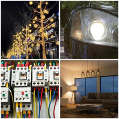Generic DIY strip-lights wiring setup illustrating versatile, reusable connectors