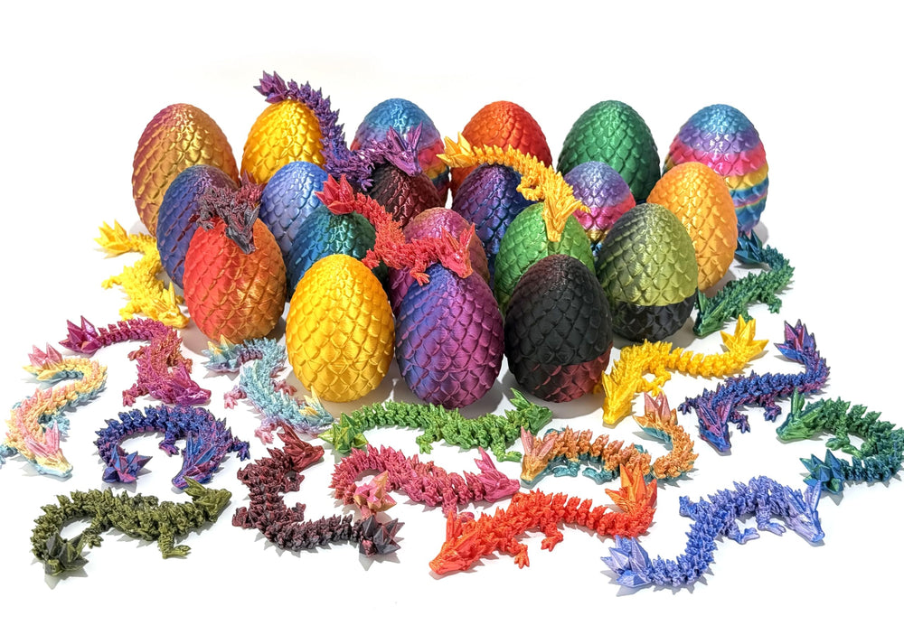 Generic Dragon Eggs Mystery Pack: colorful eggs with dragons inside for desk decor.