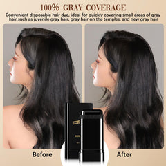 Generic Hair Color Stick How-To-Use close-up illustrating targeted application