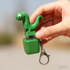 Generic Lizard Button Keychain compact pocket-sized design clipped to keys.