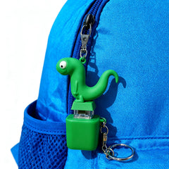 Generic Lizard Button Keychain squeeze action shown for pocket-friendly fidget fun.