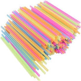 Generic Neon Mini Sip Straws pack shot for easy entertaining and quick mixing
