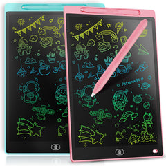 Genialba LCD writing tablet with 8.5-inch colorful screen for kids' drawings.