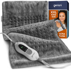 GENIANI Electric Throw front view with plush fabric for cozy warmth.