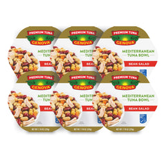 Genova premium tuna mediterreanean bean salad bowl pack, convenient ready-to-eat meal