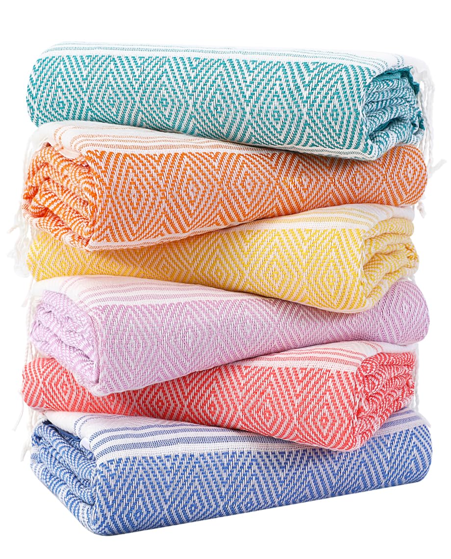 Genovega oversized towel showing full-body coverage for beach days.